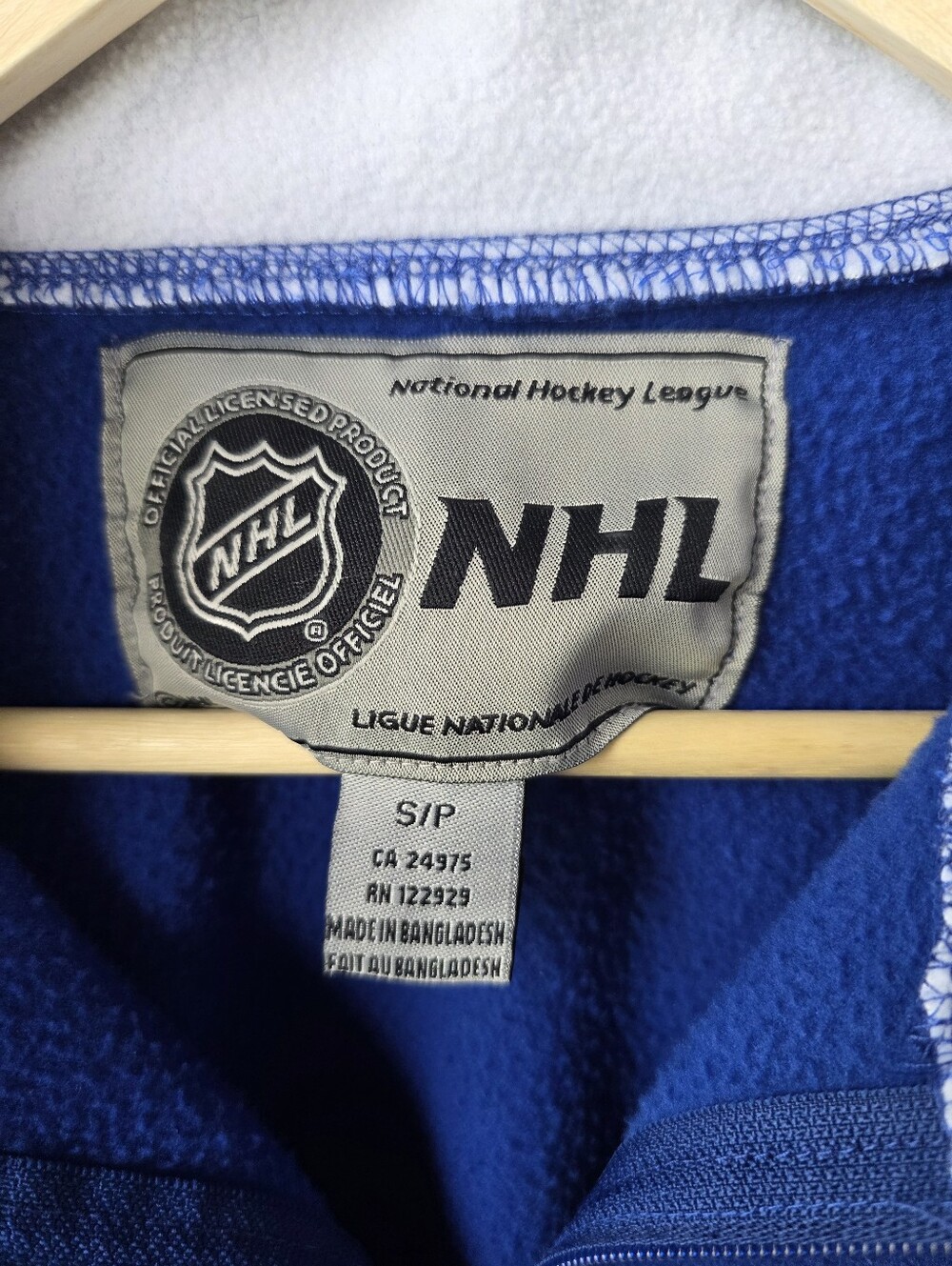 Vintage NHL Hockey Toronto Maple Leafs 1/4 Zip Fleece Sweater Mens Medium - Picture 5 of 11